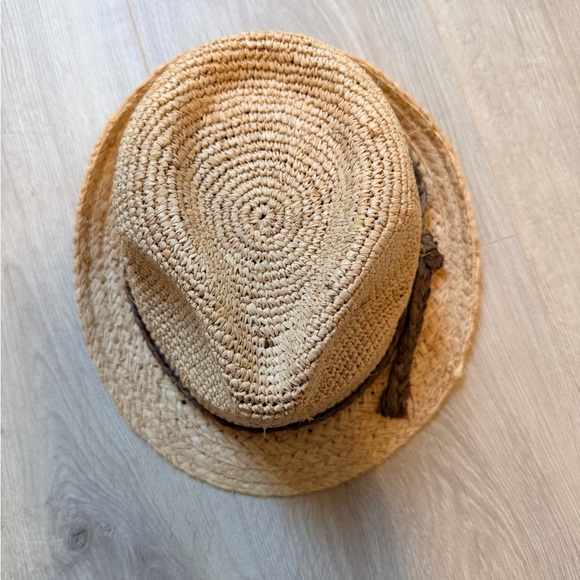 Scala Pronto Raffia Straw Fedora Hat with Braided Band - Picture 6 of 9